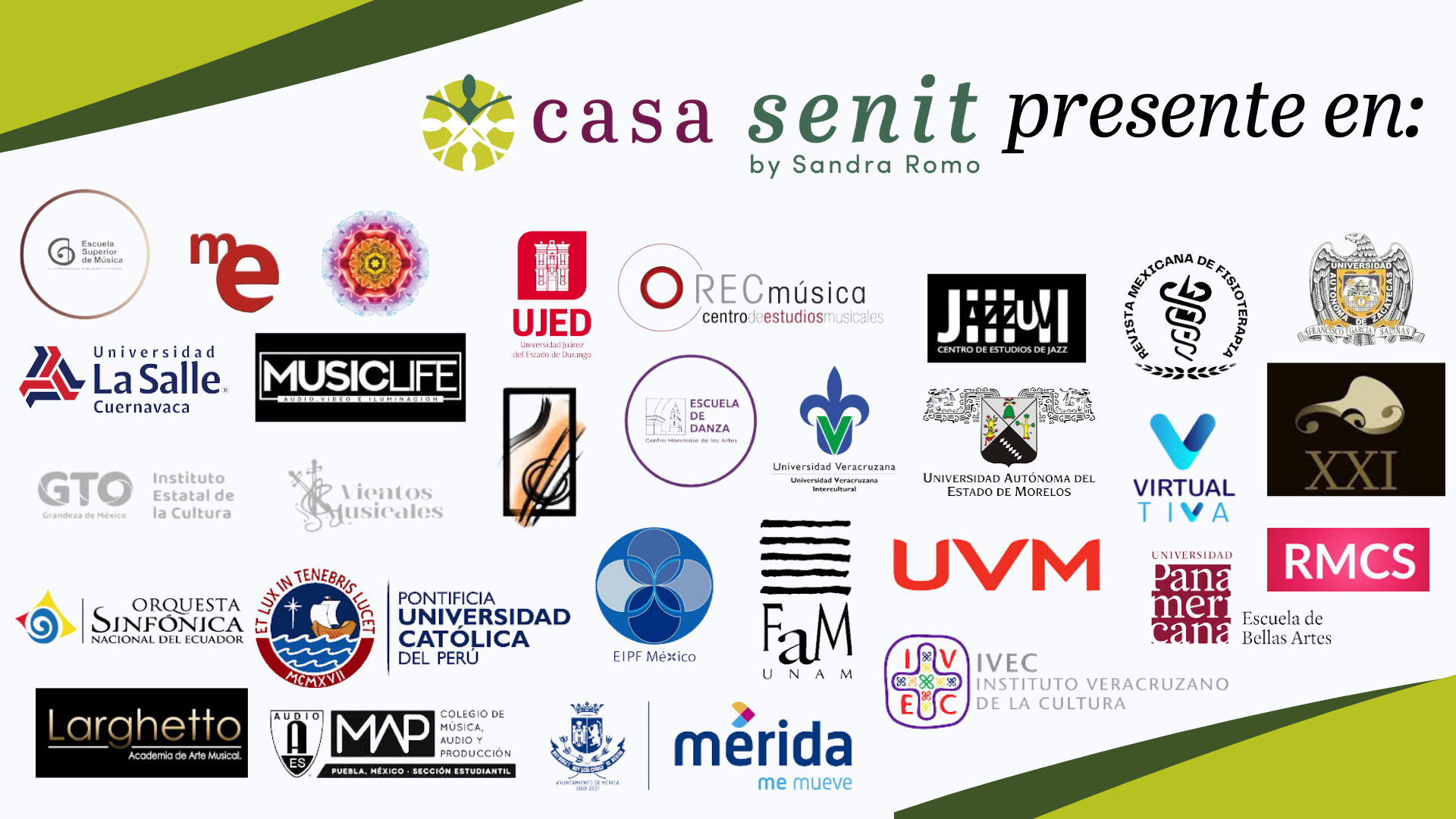 patrocinadores y convenios con Casa Senit  by Sandra Romo